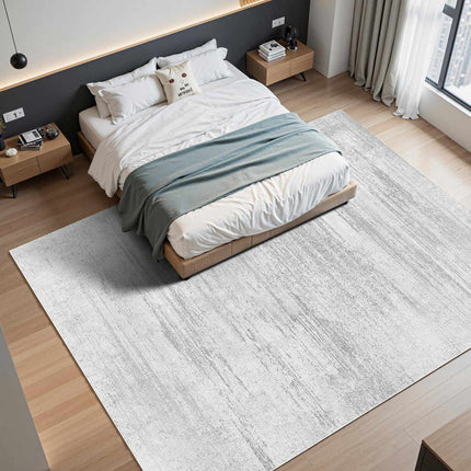 Washable Area Rug 10x14 Ft, Non-Slip, Gray