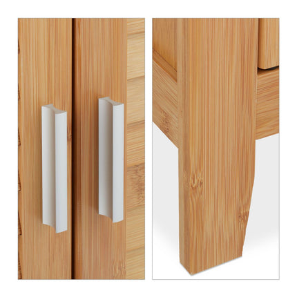 Waschbeckenunterschrank aus Bambus