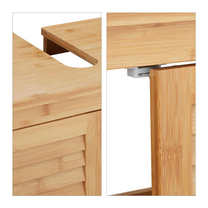 Waschbeckenunterschrank aus Bambus