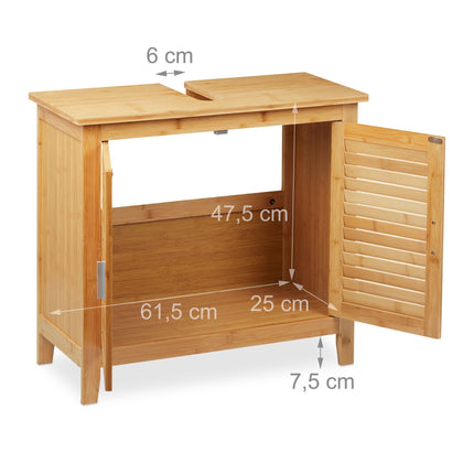 Waschbeckenunterschrank aus Bambus
