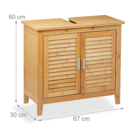 Waschbeckenunterschrank aus Bambus