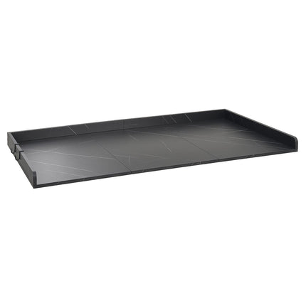 Washer Dryer Countertop 137x69.9 cm, Hooks, Edge, Black