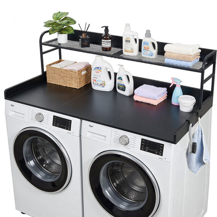 Washer Dryer Countertop 137 x 69.9 cm With Shelf, Hooks