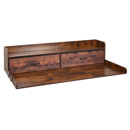 Washer Dryer Countertop with Shelf, 2 Drawers, Hooks, 137 x 69.9 cm