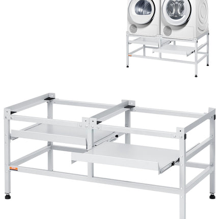 Washing Machine Pedestal, 590 lb, Carbon Steel, 48.5x25 in