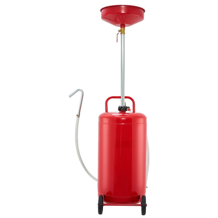 Waste Oil Drain Tank, 25 Gallon Air-Operated, Wheeled