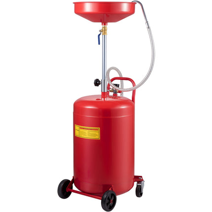 Waste Oil Drain Tank 80L, Air-Operated, Wheeled