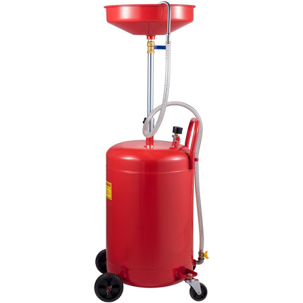 Waste Oil Drain Tank 80L, Air-Operated, Wheeled