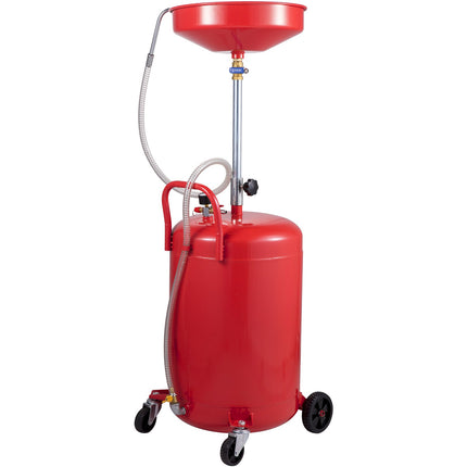 Waste Oil Drain Tank 80L, Air-Operated, Wheeled
