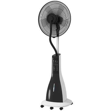 Ochlazovací ventilátor s mlžením, dálkové ovládání a nádrž 3L, 90W, 125cm
