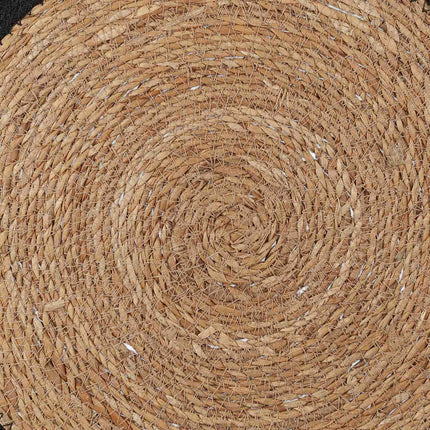 Prostírání z vodního hyacintu, sada 6 ks, kulatý design