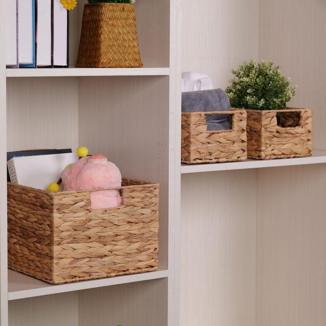 Water Hyacinth Storage Baskets, Set of 3