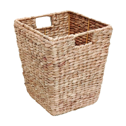 Odpadkový koš z vodního hyacintu – pletený design