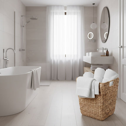 Odpadkový koš z vodního hyacintu – pletený design