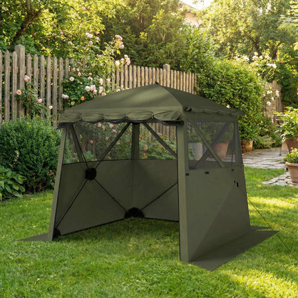 Vodotěsný pop-up altán 2x2m se síťovými okny