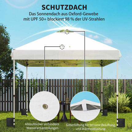 Waterproof 3x3m Pop-Up Gazebo, UV 50+ with Sandbags