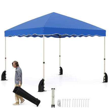 Vodotěsný pop-up altán 3x3m s rolovací taškou, modrý