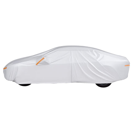 Waterproof Car Cover for Midsize Sedans, Zipper, All-Weather