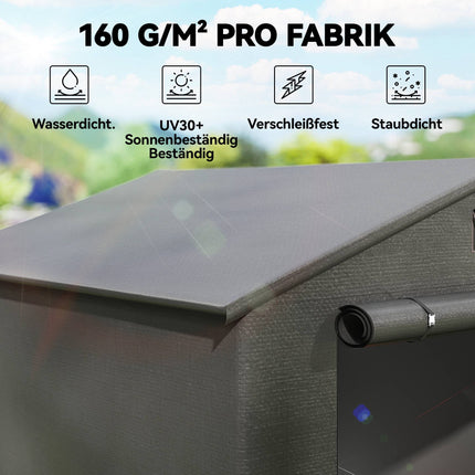 Waterproof Outdoor Shelter, 2.5x1.8m, Roll-Up Door