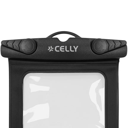 Vodotěsné pouzdro na telefon, IPX8, až do 7 palců, černé