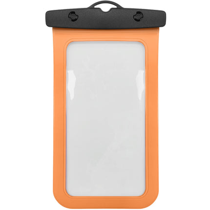 Vodotěsné pouzdro na telefon IPX8, až do 7 palců, oranžové