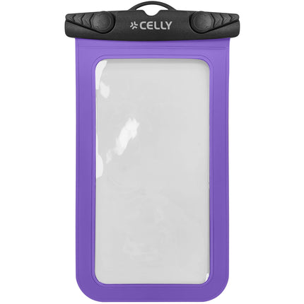 Vodotěsné pouzdro na telefon, IPX8, až do 7 palců, fialové