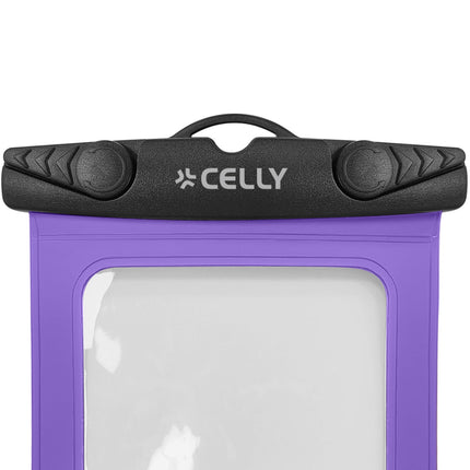 Vodotěsné pouzdro na telefon, IPX8, až do 7 palců, fialové