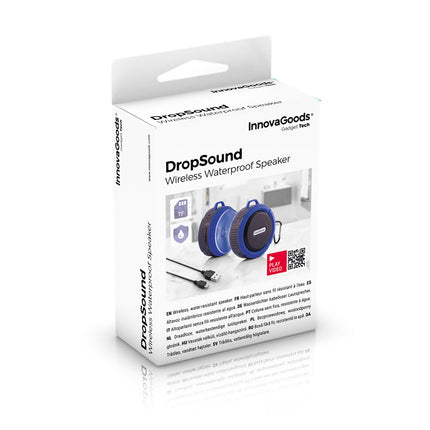Vodotěsný přenosný bezdrátový reproduktor DropSound InnovaGoods