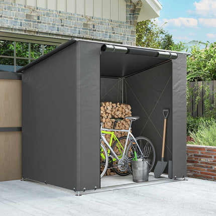 Waterproof Storage Tent 1.9x1.2m with Roll-Up Door