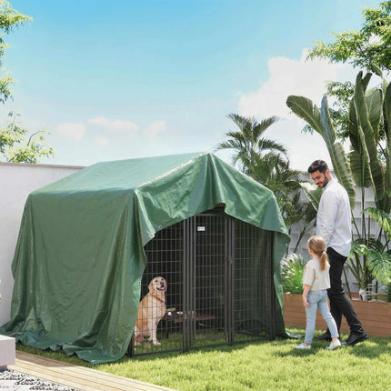 Vodotěsná plachta 4x6m, odolná proti roztržení, UV stabilní, zelená