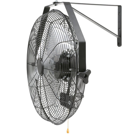 Waterproof Wall Fan 57 cm, 3-Speed, 4150 CFM, Black