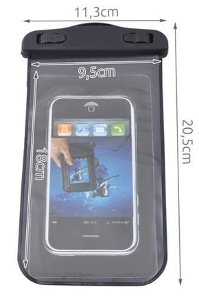 Waterproof phone case - black