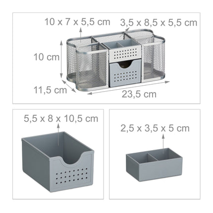 Organizér na pracovní stůl, síťovaný design