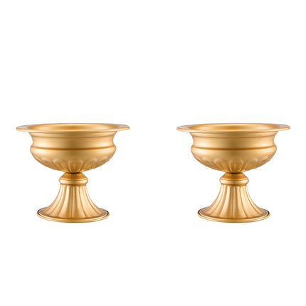 Wedding Centerpiece Vases Set of 10, Gold Metal 16cm
