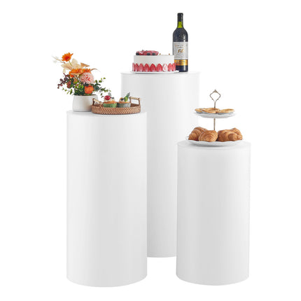 Wedding Flower Stand Set, 3 Cylinder Pedestals 60-90cm
