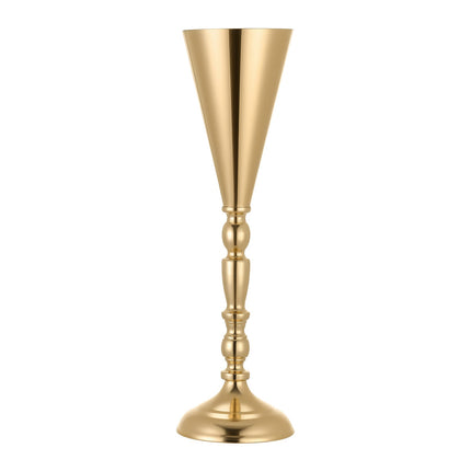 Wedding Trumpet Vases, 43 cm, Gold, 20-Pack