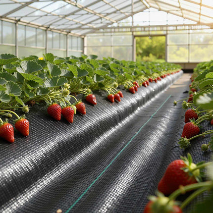Weed Barrier Fabric, 2-Pack 4 x 50 ft Woven PP, Black