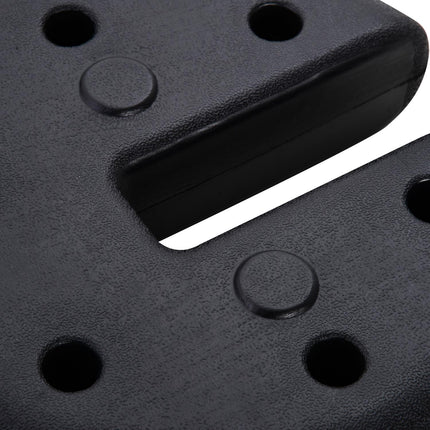Závaží párty stanu — plnitelné až 5 kg, černé HDPE, Ø25x6 Cm