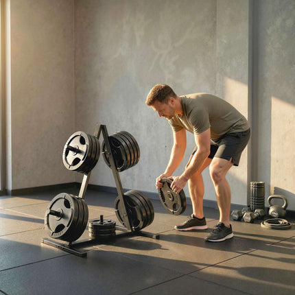 Weight Plate Rack for 2.5 cm Plates, 200 kg Capacity