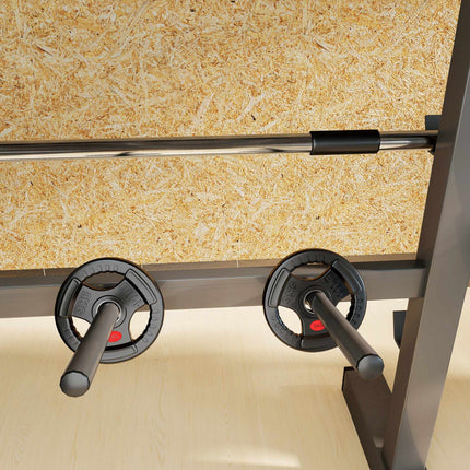 Weight Plates Set, 2 x 5 kg, 5 cm Barbell Fit, Black
