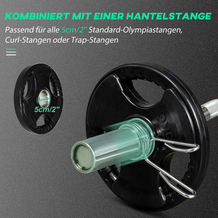 Pár gumových olympijských kotoučů Tri-Grip 5kg