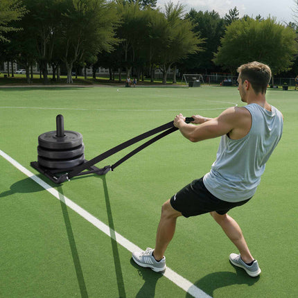 Weight Sled with Harness, Steel, Fits 25/51 mm Plates