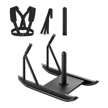 Weight Training Sled With Harness, Fits 25–51 mm Plates