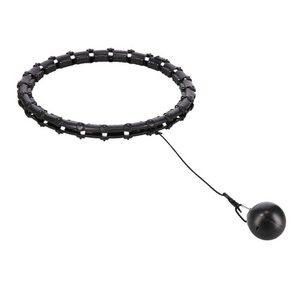 Zátěžová hula hoop obruč, černá – cvičební pomůcka