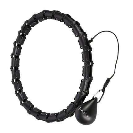 Zátěžová hula hoop obruč, černá – cvičební pomůcka
