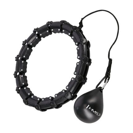 Zátěžová hula hoop obruč, černá – cvičební pomůcka