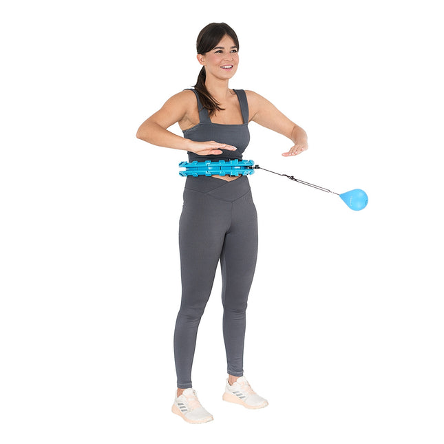 Gewogen Hula Hoop, Blauw - Fitnessapparatuur