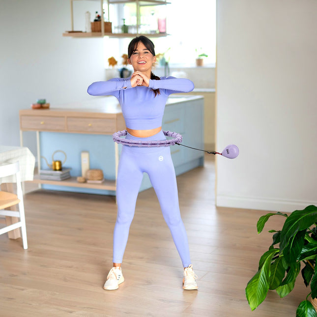 Gewogen Hula Hoop, Violet - Fitnessoefenhulpmiddel