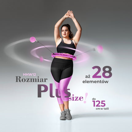 Weighted Hula Hoop, Violet, Plus Size, Waist Support