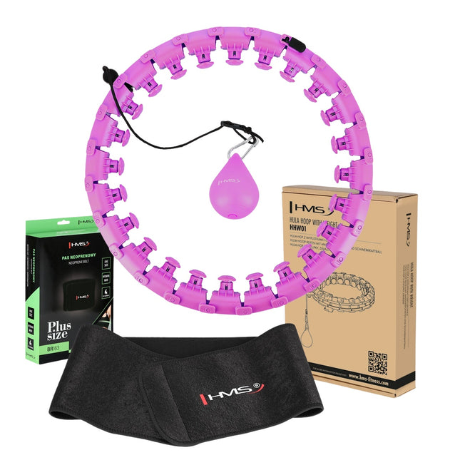 Gewogen Hula Hoop, Violet, Plus Size, Tailleondersteuning